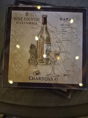 Trendy boutique Beige & Brown Chardonnay Wine Country Coasters